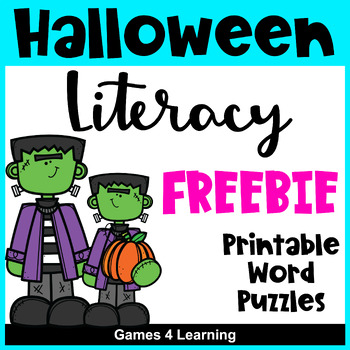 Preview of Free Halloween Word Search and Literacy Puzzle - Fun Halloween Activities