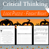 Halloween Logic Puzzle - Creative Thinking - Fright Night