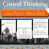 Halloween Logic Puzzle - Creative Thinking - Haunted Horse Race