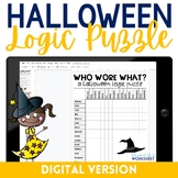 Halloween Logic Puzzle Activity | Digital Google Slides Activity