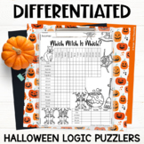 Halloween Logic Puzzles Differentiated (four different act