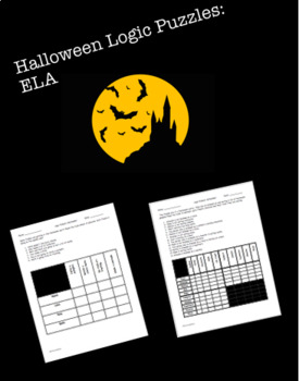 Preview of Halloween Logic Puzzles: ELA