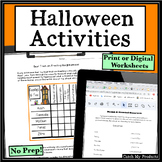 Halloween Logic Puzzles and Math Brainteasers Print or Dig