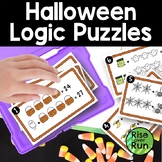 Halloween Logic Puzzles with Picture Equation Task Cards