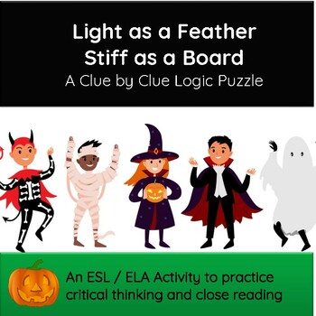 Preview of Halloween Logical Puzzle: Light as a Feather
