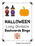 Halloween Long Division Backwards Bingo