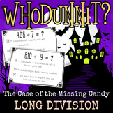 Halloween Long Division Math Mystery: WHODUNNIT? Digital a