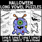 Halloween Long Vowels Phonics Puzzles