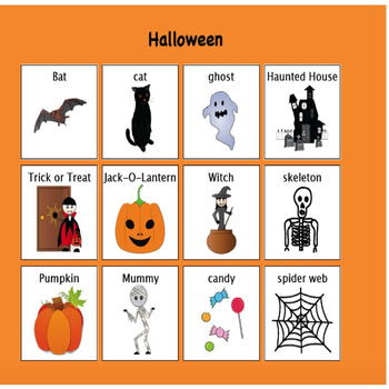 Halloween Activities, Lotto: Vocabulary, Riddles, Matching Game, Fall