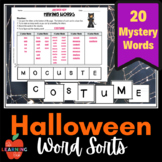 Halloween MAKING WORDS, Seasonal Word Sorts, October fun!