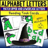 Halloween MATCHING UPPER AND LOWER CASE LETTERS Task Box Filler 