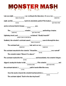 Halloween Mad Libs by The Inkwell and Book Nook