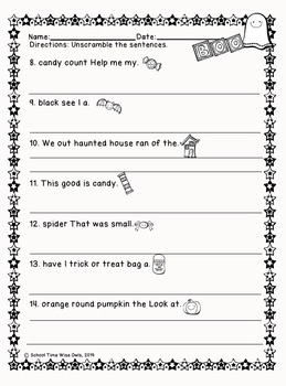 Halloween Madness: For the Common Core Classroom by School Time Wise Owls