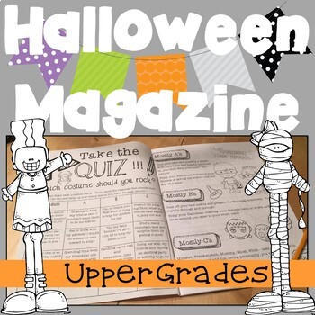 Preview of Halloween Magazine for Upper Grades!