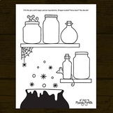 Halloween Magic Potion Doodle Activity Printable | Early F