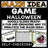 Halloween Main Idea Game: Google Slides Ready