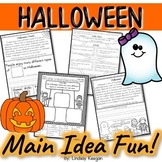 Halloween - Main Idea and Details Activities