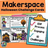Halloween Makerspace Task Cards: STEM Challenge Cards Hall