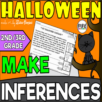 Preview of Halloween Making Inferences Fluency Reading Comprehension Passages Questions