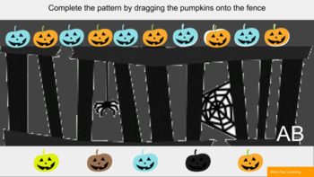 Preview of Halloween Making Patterns Digital Math Center 