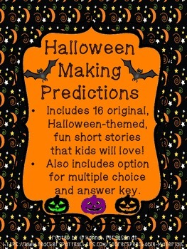 Preview of Halloween Making Predictions No Prep No Print!