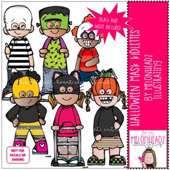 Halloween Mask Kidlettes clip art - Mini - by Melonheadz Clipart by ...