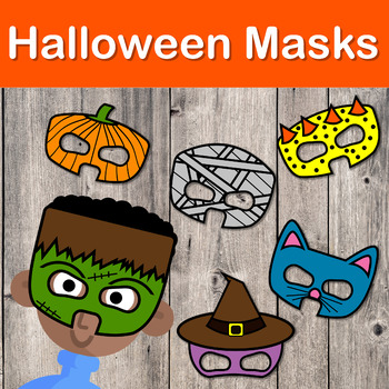 Preview of Halloween Masks / Color + Black And White 