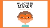 Halloween Masks Craft Sheets, editable| Pre K to 8th grade