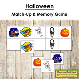 Halloween Match-Up and Memory Game (Visual Discrimination 