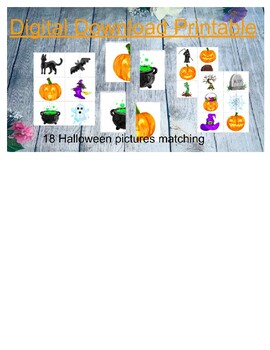 Preview of Halloween Matching! Autism, Montessori, Toddlers, Preschool