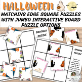 Halloween Matching Edge Square Puzzles! Cut and Paste
