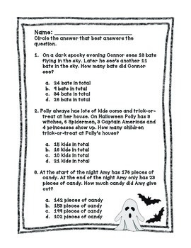 Halloween Math by Team LeBarron | TPT