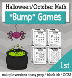 Halloween Math 1st Grade+ Bump Games Bundle