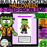 Halloween Math 2-Step Problems: Build a Frankenstein! for 