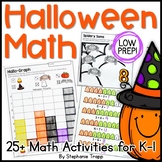 Halloween Math Games and Activities for Kindergarten and F