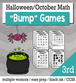 Halloween Math 3rd Grade+ Bump Games Bundle