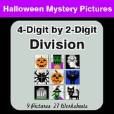 Halloween Math: 4-Digit by 2-Digit Division - Color-By-Num