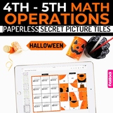 Halloween Math 4th-5th Paperless Google Slides PowerPoint 