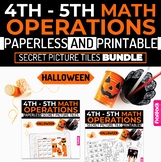 Halloween Math | 4th-5th | Paperless + Printable Secret Pi