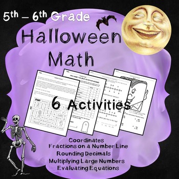 Preview of Halloween Math - 5th and 6th Grade