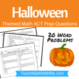 Halloween Math ACT Prep Worksheet - Practice Questions ACT Math