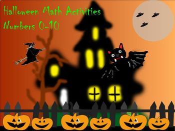 Preview of Halloween Math Activites for numbers 1-10