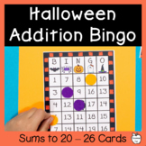 Halloween Math Activities - Addition Bingo Halloween Math 