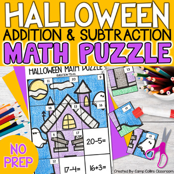 Halloween Math Activities | Addition & Subtraction to 20 Mystery ...