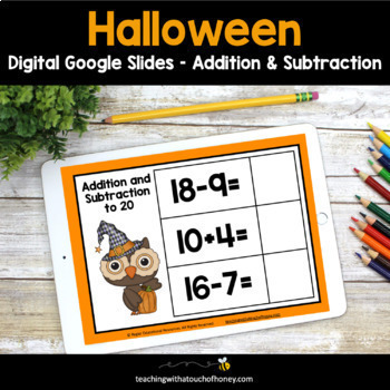 Preview of Halloween Math Activities | Basic Math Facts | Addition and Subtraction