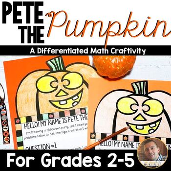 Preview of Halloween Math Activities & Craft | Differentiated Word Problems