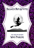 Halloween Math Activities: Fraction, Decimal, Percent Word