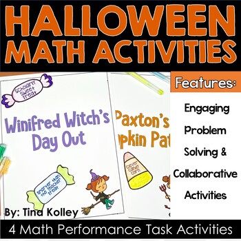 Preview of Halloween Math Activities - Halloween Escape Room - Project Based Learning