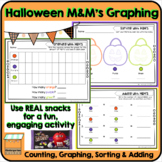 Halloween Math Activities | M&M Sorting, Counting, Graphin