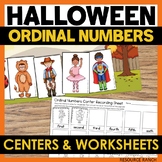 Halloween Math Activities Ordinal Numbers with Costume Kids